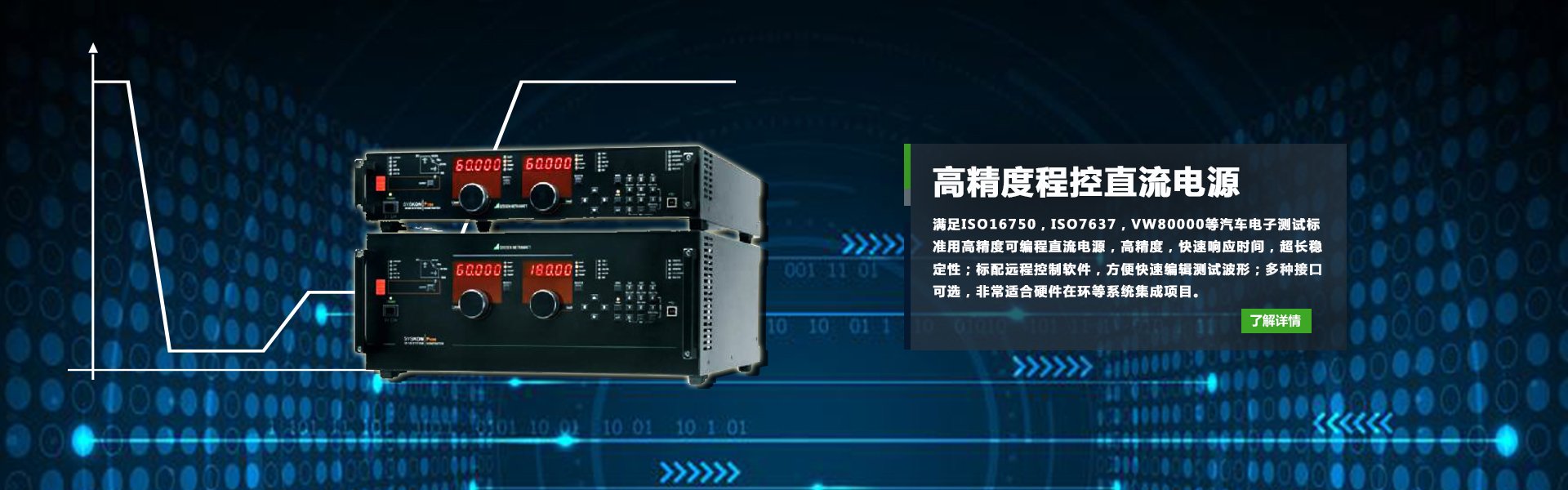 ISO16750標(biāo)準(zhǔn)用可編程直流電源